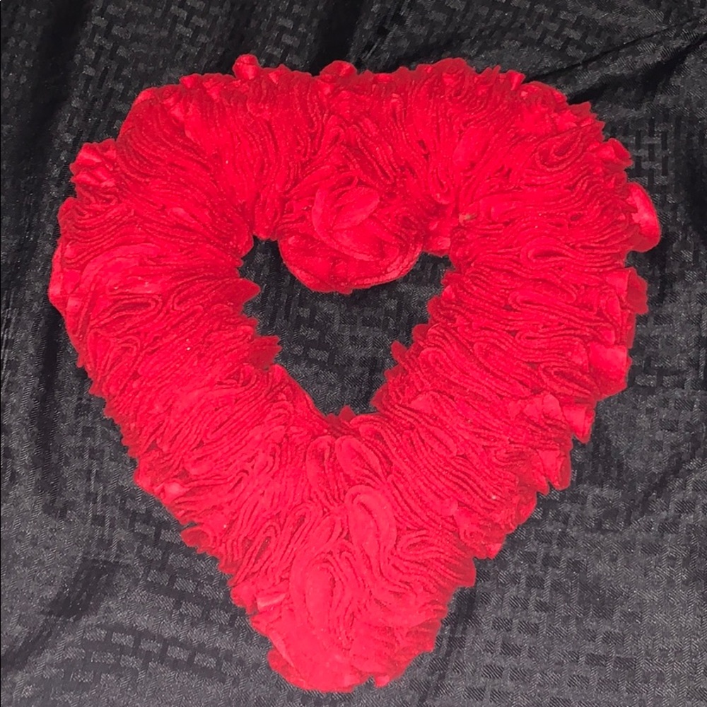 Felt heart decoration